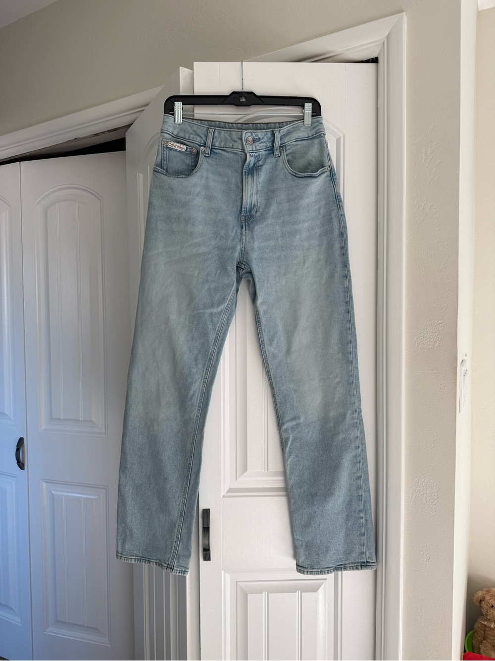 Calvin Klein Light Blue High-Rise Straight Women's Jeans